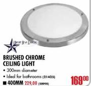 Bright Star Lighting Brushed Chrome Ceiling Light-300mm