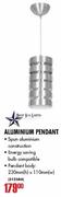 Bright Star Lighting Aluminium Pendant