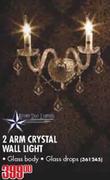 Bright Star Lighting 2 Arm Crystal Wall Light
