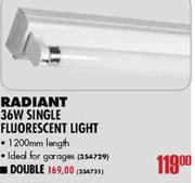 Radiant Double Fluorescent Light-36W-1200mm