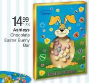 Ashleys Chocolate Easter Bunny Bar-100gm