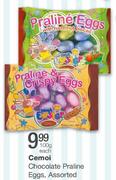 Cemoi Chocolate Praline Eggs-100gm Each