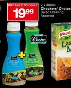 Checkers' Choice Salad Dressing-2 x 300ml
