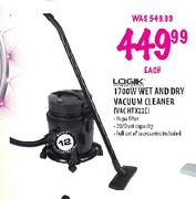 Logik 1700W Wet and Dry Vacuum Cleaner (VACHTX22E)