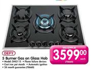 Defy 5 Burner Gas on Glass Hob (DHG115)