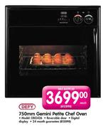Defy 750mm Gemini Petite Chef Oven (DBO426)