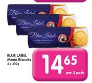Blue Label Marie Biscuits-3 x 200g