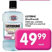 Listerine Mouthwash-750ml each