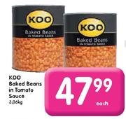 Koo Baked Beans in Tomato Sauce-3.06kg