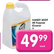 Handy Andy All Purpose Cleaner-3 Ltr each