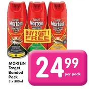 Mortein Target Banded Pack-3 x 300ml per pack