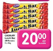 Cadbury Lunch Bar-5 x 46g per bundle