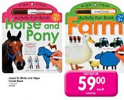 Learn To Write and Wipe Clean Book Assorted-each