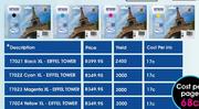 Epson Cartridges Eiffel Tower-17022 Cyan XL