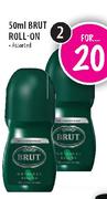 Brut Roll-On-2x50ml
