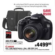 Canon EDS 1100D Digital Camera + Bag + 8GB SDHC Card