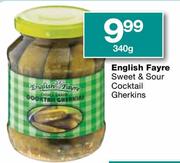 English Fayre Sweet & Sour Cocktail Gherkins-340g