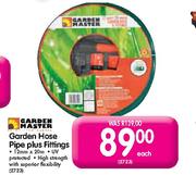 Garden Master Garden Hose Pipe Plus Fitting-12mm x 20m