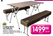 Camp Master Camping Bench And Table Set