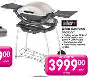 Weber Q200 Gas Braai And Cart 