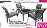 Java Fire Pit Chair With Terrace Leisure Textilene Cushion