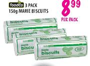 Foodco Marrie Biscuit-3x150gm Pack