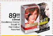 L'Oreal Excellence Creme/Excell 10 Hair Colour Assorted-Each