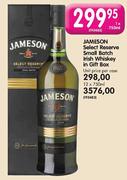 Jameson Select Reserve Small Batch Irish Whisky In Gift Box-12 x 750ml