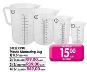 Steelking Plastic Measuring Jug-1ltr Each