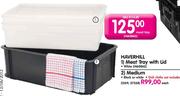 Haverhill Meat Tray With Lid (White)