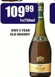 KWV 5 Year Old Brandy-750ml