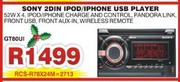 Sony 2DIN iPod/iPhone USB Player GT80UI