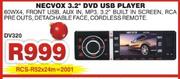 NECVOX 3.2" DVD USB Player DV320