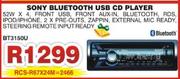 Sony Bluetooth USB CD Player BT3150U