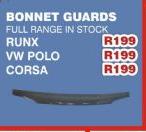 Bonnet Guards For RUNX