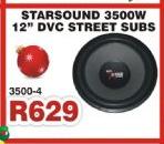 Starsound 3500W 12" DVC Street Subs 3500-4