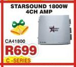 Starsound 1800W 4CH Amp CA41800