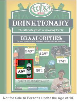 Tops at Spar KZN : Drinktionary (24 Sep - 5 Oct 2013), page 1