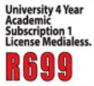 Microsoft Office 365 University 4 Year Academic Subscription 1 License Medialess