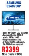 Samsung 24" (16:9) LED Monitor S24C750P