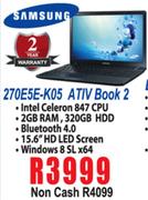 Samsung 270E5E-K05 Ativ Book 2
