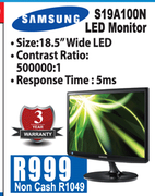 Samsung S19A100N LED Monitor