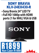 Sony Bravia TV(KLV-24EX430 R)