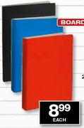 Croxley A4 Board Ring Binder Assorted Colours-each