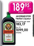 Jagermeister Herbal Liqueur-1X1Ltr