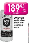 Smirnoff Ice Double Black With Guarana-24X330ml