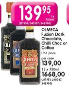 Olmeca  Fusion Dark Chocolate, Chilli Choc Or Coffee-1X750ml