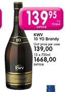 KWV 10  Yo Brandy-12X750ml