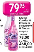 Kandi Cookies & Cream Or Strawberry & Cream-1X750ml