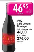 KWV Cafe Culture Pinotage-6X750ml